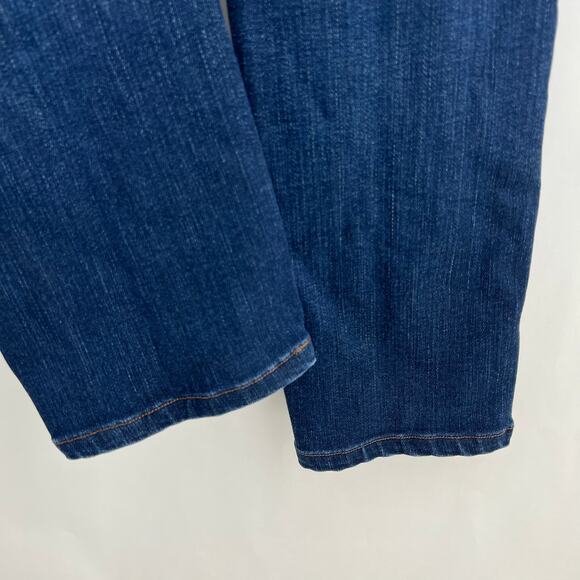 Madewell (25) 25x27.5 Short High Rise Alley Straight Jeans Blue Dark Wash - Picture 5 of 10